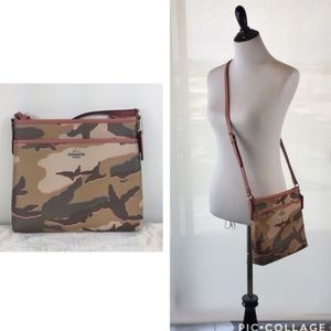 Last One! Coach Pink Camouflage Messenger File Bag